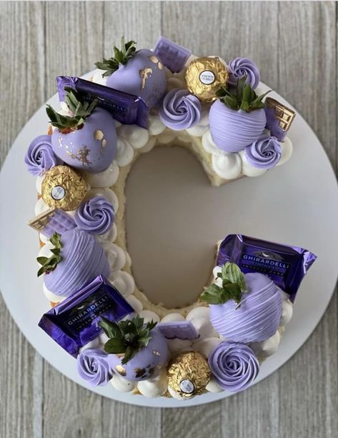 Purple Number Cake, Cake Number, Number Birthday Cakes, Letter Cake, Cake Boxes, Birthday Cakes For Women, Cake Cookie, 50th Birthday Cake, Number Cake