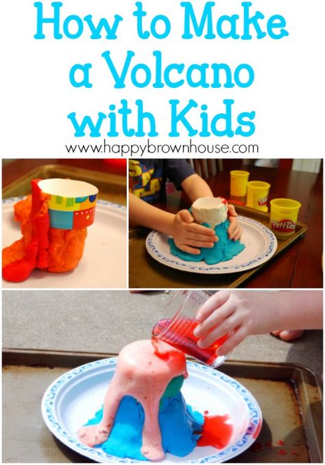 While we were studying rocks and volcanoes during one of our homeschool units, we made a simple volcano using household items. Making a volcano with kids is an easy and fun science activity. Little ones are fascinated by the fizzy 'lava' and can't wait to do the activity again. Materials small disposable paper cup playdough baking soda vinegar red food coloring. #science #kids #experiment #learning Iceland Crafts, Volcano Crafts, Simple Volcano, Make A Volcano, Homeschool Units, Volcano Projects, Making A Volcano, Volcano Experiment, Kid Science