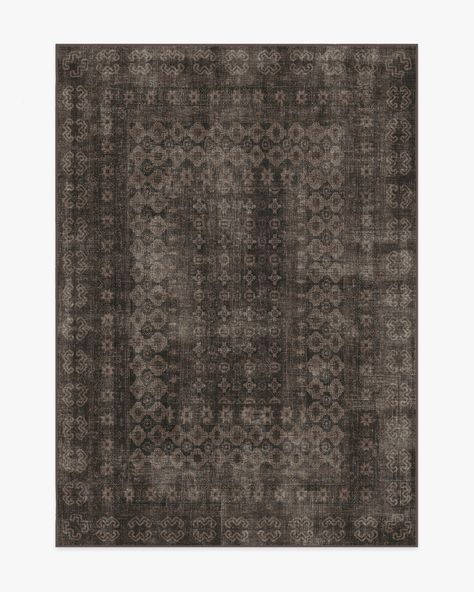 Cyrus Black Tufted Rug | Ruggable Bordeaux, Moody Area Rug, Dark Rug Living Room, Studio Mcgee Rug, Moody Rug, Ruggable Runner, Burgundy Palette, Dark Rug, European Cafe