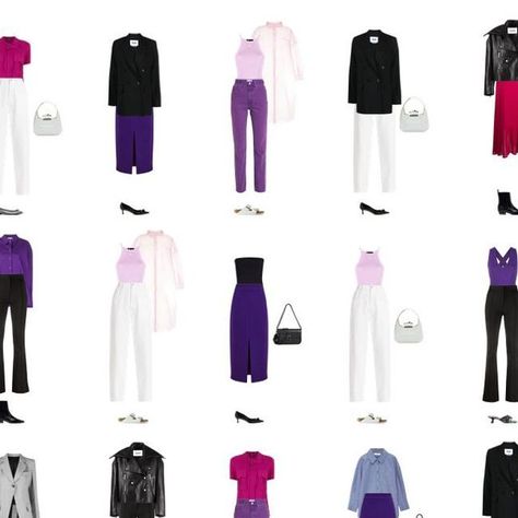 Alyssa Rudman on Instagram: "A casual Kibbe Dramatic capsule wardrobe example 🥰 I’ve had so many requests for Dramatic outfit ideas that don’t include suits. Here are some ideas with zero suits and plenty of dresses and skirts! Check out my YouTube channel for the full video and links, link in bio." Capsule Wardrobe Examples, Some Ideas, Capsule Wardrobe, Wardrobe, Dresses, Instagram