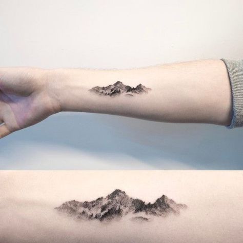 Table Mountain Tattoo, Mountains Tattoo Ideas, Tattoo Ideas Mountains, Mountain Tattoo Ideas, Simple Mountain Tattoo, Tattoo Ideas For Females, Small Mountain Tattoo, Tattoo Ideas For Guys, Tattoo Ideas Simple