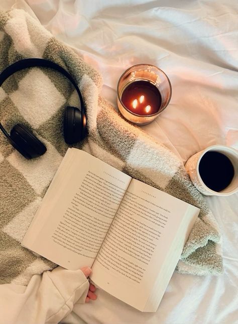 Book Aesthetic Green, Lines In Books, Fall Book Aesthetic, Cozy Reading Aesthetic, Devotional Photos, Bookworm Aesthetic, Checkered Blanket, Opening Lines, Cozy Fall Vibes