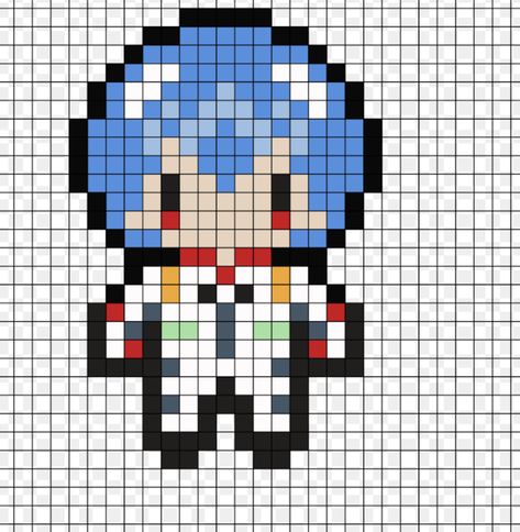 Bsd Perler Beads, Vocaloid Pixel Art, Anime Pixel Art Grid, Easy Pixel Art, Pixel Art Templates, Pixel Drawing, Pixel Art Grid, Pix Art, Minecraft Pixel Art