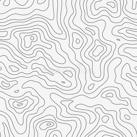 Topographic Map Seamless Pattern. Vector Background Motif Vector, Motifs Organiques, Zebra Wallpaper, Visuell Identitet, Filmy Vintage, Contour Line, Map Wallpaper, Vector Background Pattern, Organic Pattern