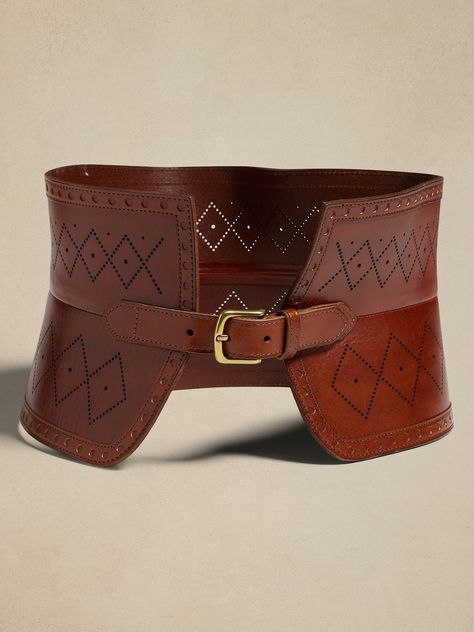 Cintola Leather Corset Belt | Banana Republic Ren Fair Belt Accessories, Book Holster, Book Belt, Fantasy Belt, Brown Leather Corset, Corset Waist Belt, Leather Belts For Women, Corset Belts, Leather Corset Belt