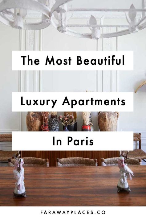 These are nine 9 incredible examples of super-luxe Paris apartment interiors - from the Paris home of an actual heiress (Aerin Lauder) to Gertrude Stein's apartment and one-half of the French band Air. Lots of bedroom ideas, living room ideas, and an amazing number of chandeliers. Paris Home Interiors, Paris Bedroom Ideas, Parisian Style Living Room, Modern French Apartment, Paris Apartment Interiors, Paris Living Rooms, Paris Apartment Decor, Apartments In Paris, Parisian Interior Design