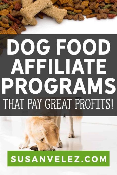 The pet industry is a multi-billion dollar niche, with huge potential. Whether you blog about dogs or cats, there are tons of programs that will pay you money for your efforts. I'm sharing 9 dog food affiliate program plus networks you can get started with.   via @susanwptutorial Dog Boarding Ideas, Learn Affiliate Marketing, Pet Blog, Pet Businesses, Affiliate Marketing Tips, Making Extra Cash, Dog Blog, Make Extra Money, Blog Social Media