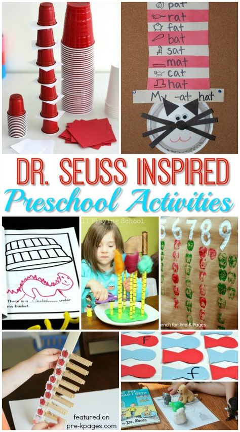 Dr Seuss Preschool Activities, Dr Seuss Preschool, Dr Seuss Classroom, Dr Seuss Activities, Dr Seuss Crafts, Pre K Pages, 3 Dinosaurs, Seuss Classroom, Seuss Crafts