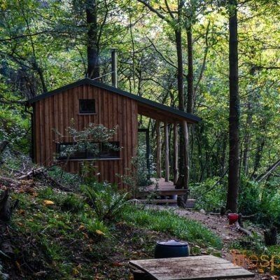 Woodland Cabin, Larch Cladding, Timber Cabin, Garden Cabins, Little Cabin In The Woods, Wooden Cabin, Woodland House, Prefab Cabins, Forest Cabin