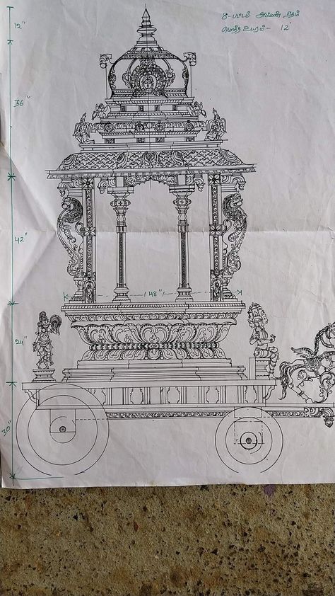 Jarukha Design, Temple Drawing Indian, Temple Sketches Indian, Temple Mandala Art, Temple Art Drawing, Temple Drawing Indian Simple, Temple Sketch, Temple Work, Temple Wall Art