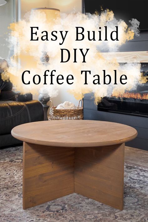 Diy X Base Coffee Table, Diy Wood Drum Coffee Table, Diy Easy Coffee Table, Simple Diy Coffee Table, How To Make A Round Coffee Table, Diy Nesting Coffee Table, Diy Round Coffee Table Easy, Diy Circle Coffee Table, Diy Coffee Table Round