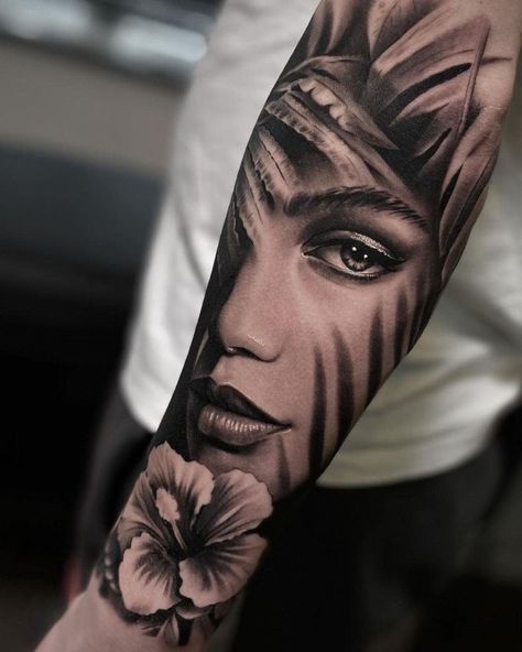 Tato Realis, Faces Tattoo, Black And Grey Realism, Photo Realism Tattoo, Realism Tattoos, Famous Tattoos, Skeleton Hand Tattoo, Tattoo Videos, Grey Tattoo