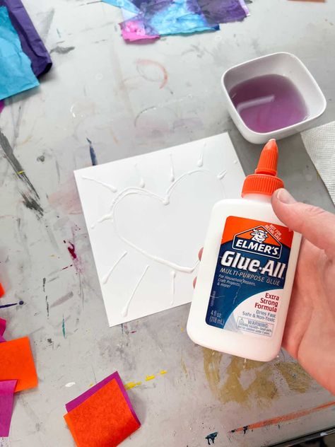 Easy Glue Resist Watercolor Painting Idea For Kids￼ Watercolor Glue Art, Glue Resist Painting, Salt Glue And Watercolor Painting, Glue Painting Ideas, Watercolor And Glue Art, Glue Resist Art, Glue Art For Kids, Glue And Watercolor Art, Liquid Watercolor Projects For Kids