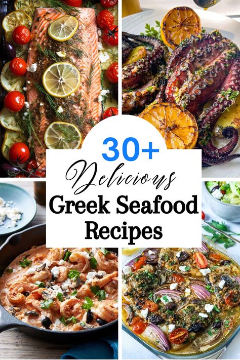 Greek Seafood Dishes, Greek Seafood Recipes, Fish And Seafood Recipes, Greek Fish Recipes, Mediterranean Seafood Recipes, Greek Fish Recipe, Greek Seafood, West Coast Kitchen, Shrimp Saganaki