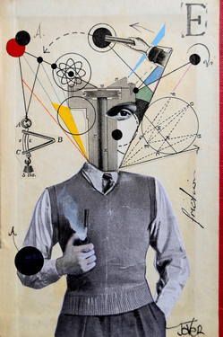 Engineer Cartoon, Loui Jover Art, Loui Jover, Vintage Book Cover, Collage Illustration, Original Collage, Pics Art, Pablo Picasso, Art Plastique