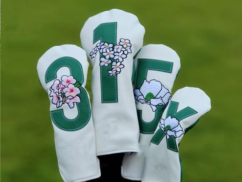 Golf Club Headcovers, Golf Headcovers, Driver Covers, Golf Inspiration, Masters Tournament, Masters Golf, Club Aesthetic, Golf Head Covers, Gifts For Golfers