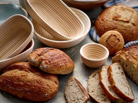 What size of proofing basket or banneton do I need? Baking Storage, Baking Basket, Bread Tin, Proofing Baskets, Baking Equipment, Barley Flour, Dough Scraper, Baking Stone, Wood Fired Oven