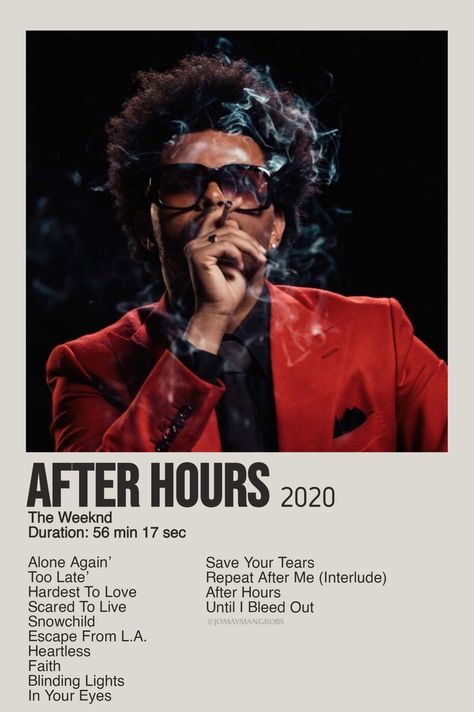 album tracklist The Weekend After Hour, The Weeknd Poster Aesthetic, The Weeknd Album Cover Wallpaper, Album Tracklist Poster, Weekend Album, The Weeknd Album Cover, The Weeknd Albums, Album Tracklist, Starboy The Weeknd