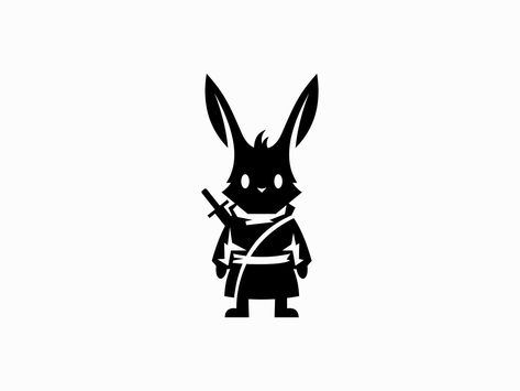 Samurai Rabbit Logo by Lucian Radu on Dribbble Rabbit Logo, Paper Cut, Global Community, Creative Professional, Logo Design, ? Logo