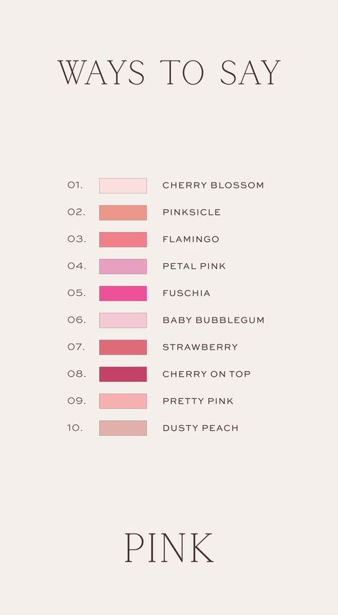 Ten Cute, Pantone Colour Palettes, Color Personality, Color Palette Pink, Study Room Decor, Artist Aesthetic, Pink Bubbles, Aesthetic Colors, I Need To Know