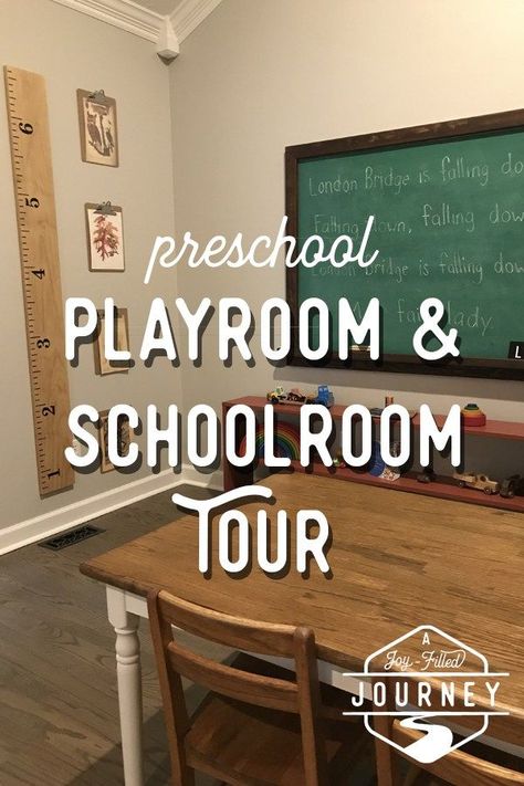 Home School Playroom Ideas, Playroom And School Room Ideas, Homeschool Playroom Ideas, Homeschool Room Wall Decor, Playroom And Homeschool Room, Homeschool Basement, Homeschool Kitchen Classroom, Elementary Homeschool Room, Homeschool Playroom Combo