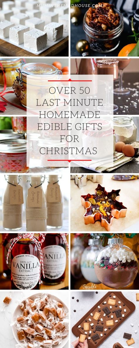 Homemade Christmas Gifts Food, Diy Christmas Gifts Food, Homemade Xmas Gifts, Christmas Baking Gifts, Edible Christmas Gifts, Easy Homemade Gifts, Homemade Food Gifts, Christmas Gifts To Make, Christmas Food Gifts