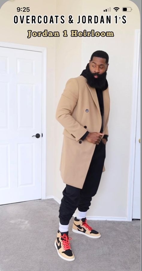 Over Coat Men Outfit, Urban Business Casual Men Outfit, Black Man Winter Outfits, Express Men Outfits, Dressy Outfits Men, Black Men Fall Outfits, Vacation Mens Outfits, Black Men Outfit Ideas, Winter Fashion Outfits Men