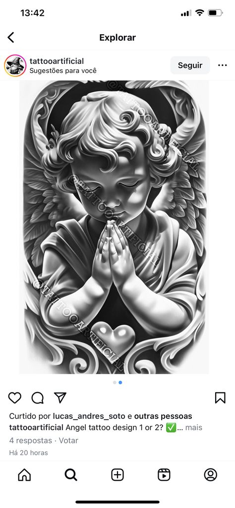 Angel Looking Down Tattoo, Angel Rising Tattoo, Crying Angel Tat, Eye With Cross Tattoo, Baby Cherub Tattoo, Praying Angel Tattoo Designs, Saint Michael Tattoo Sleeve, The World Is Mine Tattoo, Angel Praying Tattoo