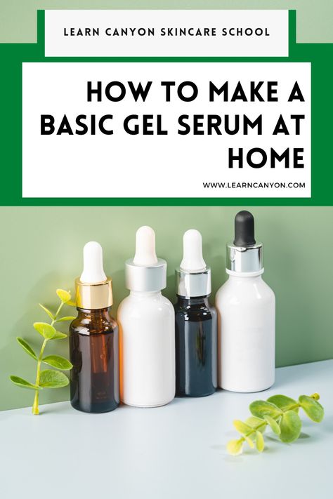 Learn how to make a basic gel serum at home with just a few simple ingredients. This serum is perfect for all skin types and is a great way to hydrate and nourish your skin. How To Make Serum At Home, Serum At Home, Facial Serum Diy, Face Serum Recipe, Skincare Recipes, Natural Skincare Recipes, Skin Gel, Diy Facial, Rose Essential Oil