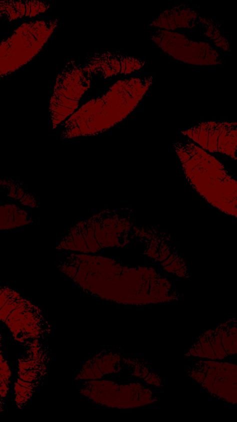 Red And Black Pfp, Red And Black Wallpaper, Lip Wallpaper, Dark Red Wallpaper, Witchy Wallpaper, Simple Phone Wallpapers, Simple Iphone Wallpaper, Valentines Wallpaper, Pfp Ideas