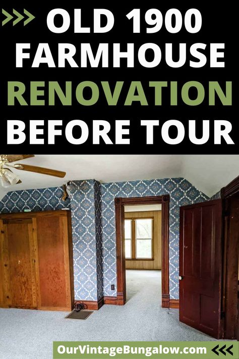 Country House Remodel, 1917 House Interiors, 1920 Remodel Home, Original Farmhouse Interior, Renovating Farmhouse Ideas, Old Fashioned Farmhouse Interior, 1902 House Interior, 1930 Home Remodel, Remodeling A 1900s Home