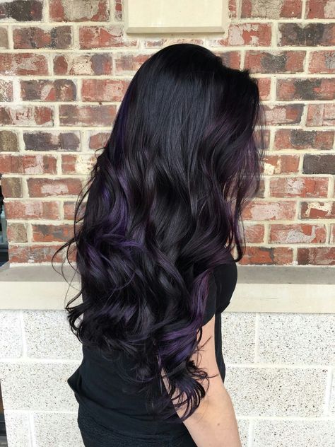 Black Plum Hair Color, Black Plum Hair, Plum Hair Color, Black Hair Ombre, Best Ombre Hair, Hair Color Plum, Hair Change, Dark Purple Hair, Plum Hair