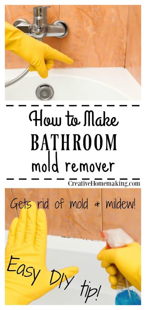 Homemade Bathroom Cleaner, Bathroom Mold Remover, Bathroom Mold, Mold And Mildew Remover, Diy Household Cleaners, Deep Cleaning Hacks, Mildew Remover, Mold In Bathroom, Household Cleaner