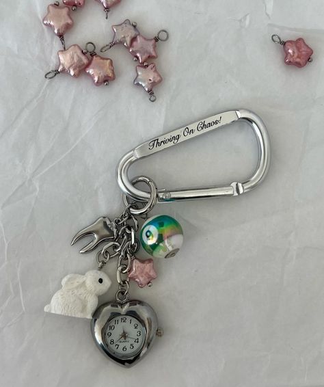 Aesthetic Keychain, Keychains Diy, Image Swag, Funky Jewelry, Jewelry Lookbook, Cute Keychain, Monster Art, Jewelry Inspo, Dream Jewelry