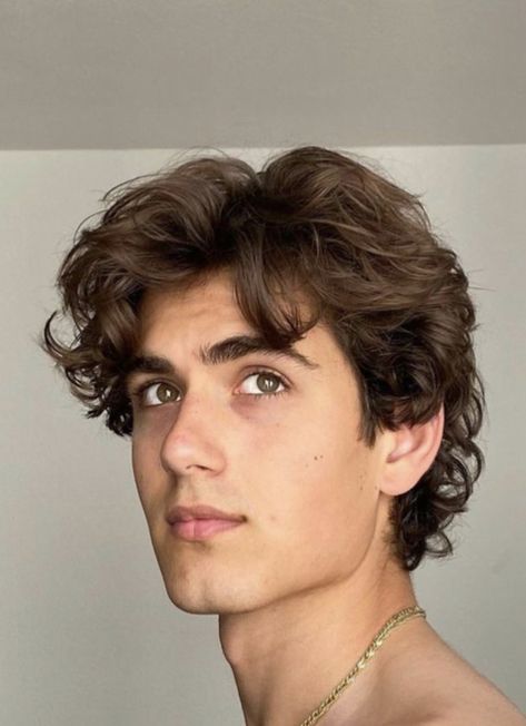 Roan Men Short Hair Curly, Men’s Curly Medium Length Haircut, Short Medium Hair Men, Mens Hairstyles Curly Medium, Mens Hairstyles Medium Messy Wavy Hair, Man Haircut Wavy Hair, Mens Short Wavy Haircut, Short Wavy Mens Haircut, Wavy Brown Hair Men