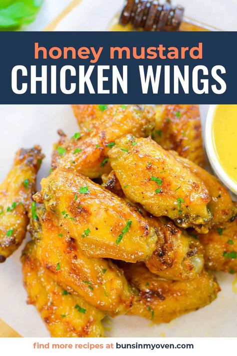 Mustard Sauce For Chicken, Honey Mustard Wings, Homemade Honey Mustard Sauce, Honey Mustard Chicken Wings, Honey Mustard Marinade, Chicken Wing Marinade, Honey Bbq Wings, Wing Sauce Recipes, Chicken Wing Sauces