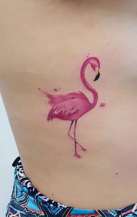 Tattoo Flamingo, Marie Tattoo, Flamingo Tattoos, Cute Animal Tattoos, Flamingo Tattoo, Watercolor Flamingo, Watercolor Tattoos, Fairy Tattoo, Tattoo Feminina