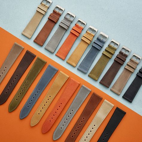 Hodinkee brings the rich hues of the Southwest to its Sedona watch strap collection. High-end French calfskin designed for every occasion. Watch Strap Photography, Watch Branding, Watches Straps, Watch Strap Design, Wood Watch Box, Custom Strap, Watch Bracelet, Watch Straps, Leather Watch Strap