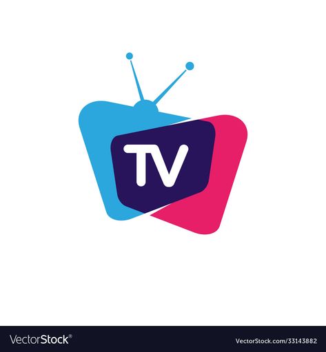 Tv Icon Logo, Logo Tv, Tv Icon, Tv Design, Vector Illustration Design, Flat Icon, Template Download, Transparent Png, Vector Logo