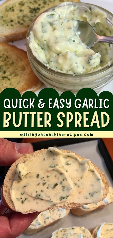 Easy Garlic Butter For Bread, Easy Flavored Butter, Butter Dip For Bread, Different Butter Recipes, Easy Dip For Bread, Restaurant Style Garlic Bread, Diy Garlic Butter For Bread, Seasoned Butter For Bread, Garlic Herb Butter For Bread