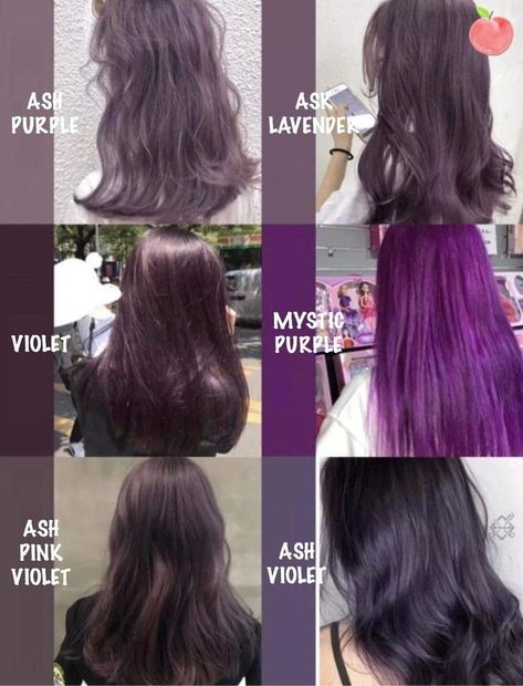 Medium Hair Dye Ideas, Short Hair Fashion Color, Muted Purple Hair, No Bleach Hair Color For Dark Hair, Hair Low Maintenance, Wash And Go Styles, Plum Hair Color, Bob Haircut Ideas, Plum Hair