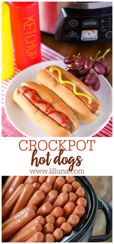 Hotdogs In A Crockpot, Hot Dogs In Crockpot, Hot Dogs In Crock Pot, Crockpot Hotdogs, Hot Dogs For A Crowd, Stone Cellar, Crock Pot Sandwiches, Cook Hot, Entertaining Meals