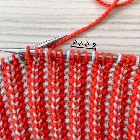 Two-Color Slip Stitch Rib – Elizabeth Smith Knits Stitch Reading, Two Color Knitting Patterns, Fire Rain, Slip Stitch Knitting, Rib Stitch Knitting, Mosaic Knitting, Crochet Stitches Chart, Elizabeth Smith, Colorwork Knitting