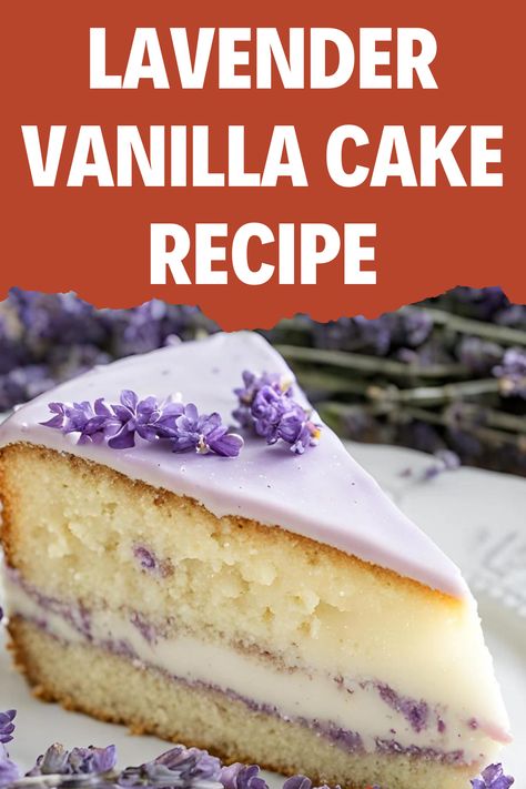 Indulge in our Lavender Vanilla Cake recipe, where floral notes meet sweet vanilla for a truly enchanting dessert. This easy-to-follow recipe ensures a moist, flavorful cake perfect for any occasion. Treat yourself and your loved ones to a slice of elegance and enjoy the calming essence of lavender in every bite! Oil Vanilla Cake Recipe, Vanilla Bean Cake Recipe Homemade, Lavender Pound Cake Recipe, Lavender Vanilla Cake, Moist Vanilla Cake Recipe With Oil, Cake Recipe Healthy, Basic Vanilla Cake Recipe With Oil, Vanilla Wafer Cake, Vanilla Bean Cake