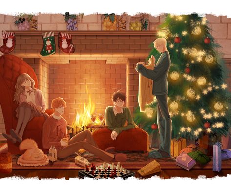 First Christmas Tree, Drarry Fanart, Hp Harry Potter, Personalised Christmas Decorations, Owl Family, Bright Pictures, Harry Potter Wallpaper, Family Keepsakes, Harry Potter Love