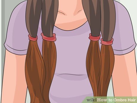 Image titled Ombre Hair Step 13 Balayage, How To Ombre Hair, How To Ombre Your Hair, Ombre Hair At Home, How To Ombre, Ombre Hair Tutorial, Reverse Ombre Hair, Diy Ombre Hair, Brown Ombre Hair Color