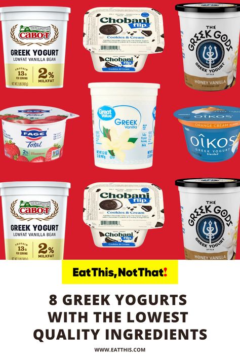 Greek Yogurt Low Calorie Recipes, Low Fat Greek Yogurt Recipes, Benefits Of Greek Yogurt, Greek Yogurt Calories, Healthiest Yogurt, Greek Yogurt Nutrition Facts, Low Calorie Frozen Yogurt, Oikos Greek Yogurt, Healthy Yogurt Brands