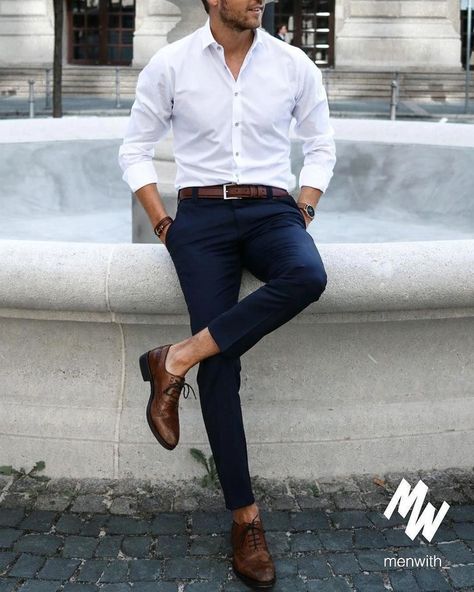 Party Outfit Men, Mens Dress Outfits, Mens Business Casual Outfits, White Shirt Outfits, Shirt Outfit Men, Formal Men Outfit, Pants Outfit Men, Formal Shirts For Men, Mens Casual Outfits Summer