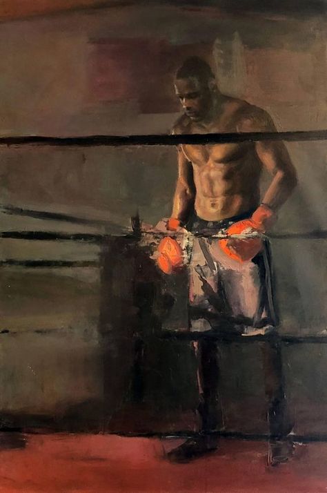 Anthony Joshua Training, Implied Line, Sports Artwork, Boxing Legends, Stronger Relationship, Power Of Friendship, Deontay Wilder, Boxing Images, Painting Board