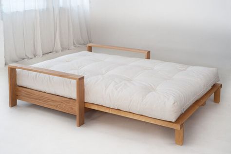 Bedroom Design | Trends for 2019 | Natural Bed Company Best Futon Mattress, Queen Size Futon Mattress, Queen Size Futon, Japanese Style Bed, Mattress Couch, Best Futon, Bed Mattress Sizes, Natural Bed, Sofa Bed Mattress